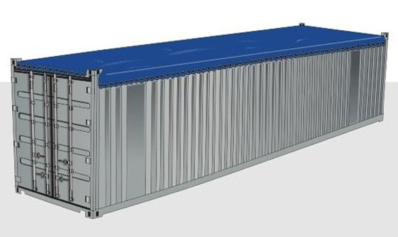 40-футовый контейнер OPEN TOP с открытым верхом