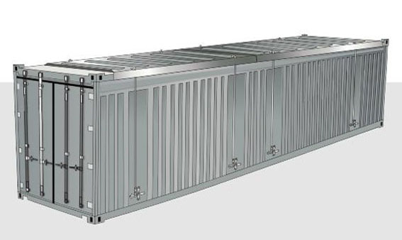 40-футовый контейнер HARD TOP со снимаемой жесткой крышкой