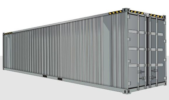 40-футовый HIGH CUBE контейнер (увеличенной вместимости)